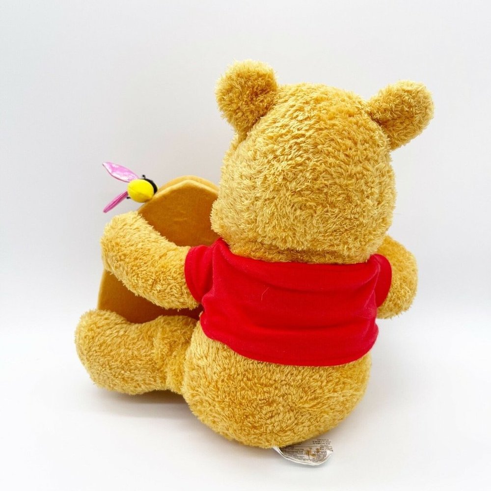 WINNIE THE POOH BEE HIVE PICTURE FRAME STUFFED ANIMAL PLUSH DISNEY STORE TOY POT